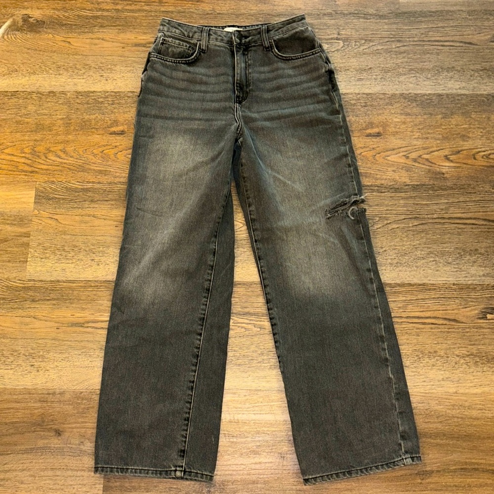 Forever 21 high waisted wide leg jeans size 26